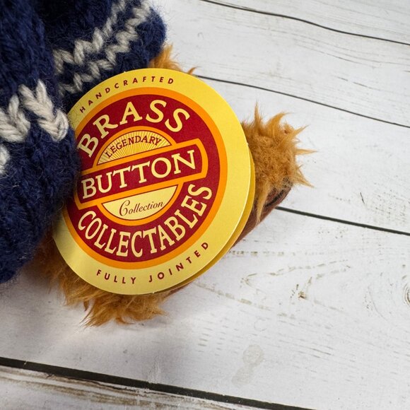 Tango Bear Brass Button Collectables 1997 10" Plush Sailor Sweater Hat Vtg - Picture 5 of 9